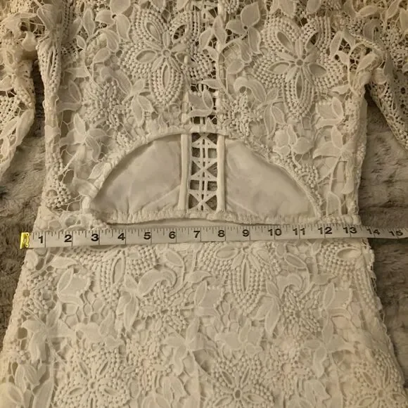 𝅺: : DARK PINK (ASOS) Formal Lace Dress : : - Picture 7 of 14